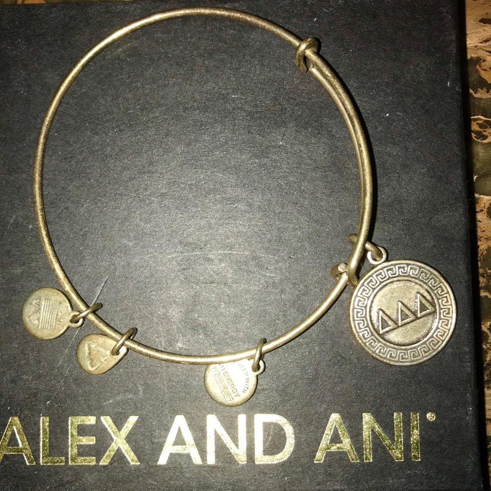 Like new Alex and Ani Tri Delta charm bracelet